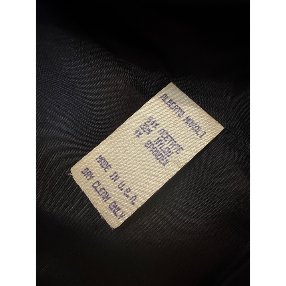 Vintage Alberto Makali Sport Cache Green Alligator Print Cropped Blazer Size 12 - Picture 6 of 6